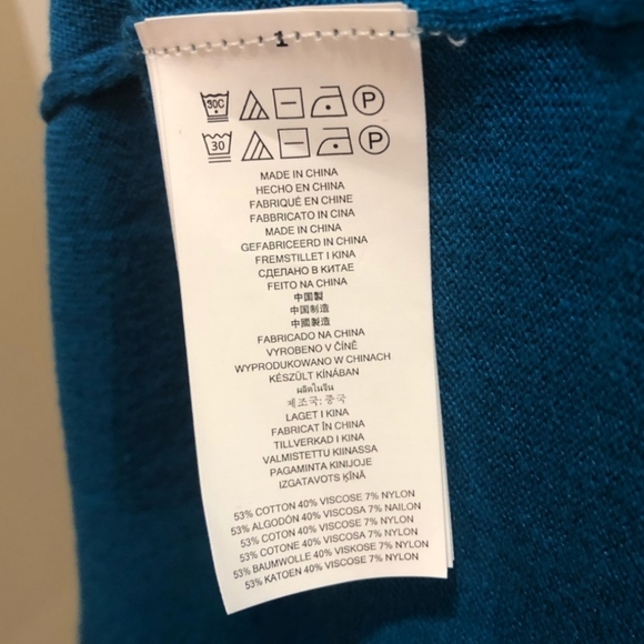 Michael Kors lightweight a-line sweater dress - deep teal/turquoise - midi - M - Picture 8 of 8